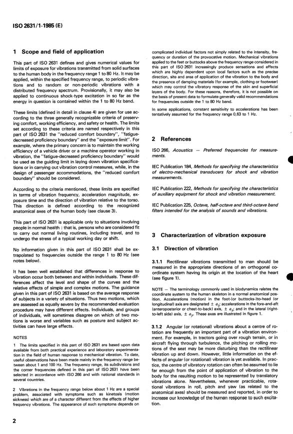 ISO 2631-1:1985 ISO 2631-1:1985 - Evaluation of human exposure to whole-body vibration - Page 4 preview
