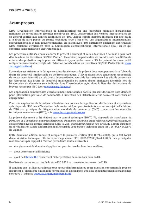 ISO 8871-2:2020 ISO 8871-2:2020 - Éléments en élastomère pour administration parentérale et dispositifs à usage pharmaceutique - Page 4 preview