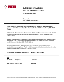 SIST EN ISO 17827-1:2024 - Page 1 preview