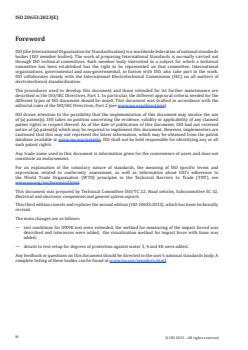 ISO 20653:2023 - Road vehicles — Degrees of protection (IP code) — Protection of electrical equipment against foreign objects, water and access
Released:30. 08. 2023 - Page 4 preview