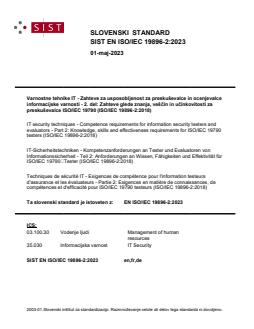 EN ISO/IEC 19896-2:2023 EN ISO/IEC 19896-2:2023 - BARVE - Page 1 preview