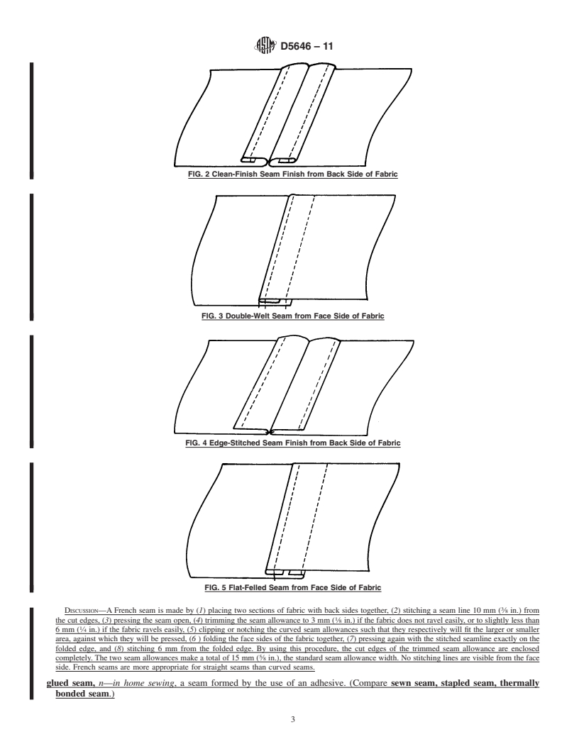 REDLINE ASTM D5646-11 - Standard Terminology of  Basic Sewing Machine Stitches for Home Use