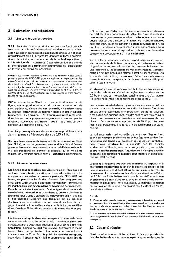 ISO 2631-3:1985 ISO 2631-3:1985 - Estimation de l'exposition des individus a des vibrations globales du corps - Page 4 preview