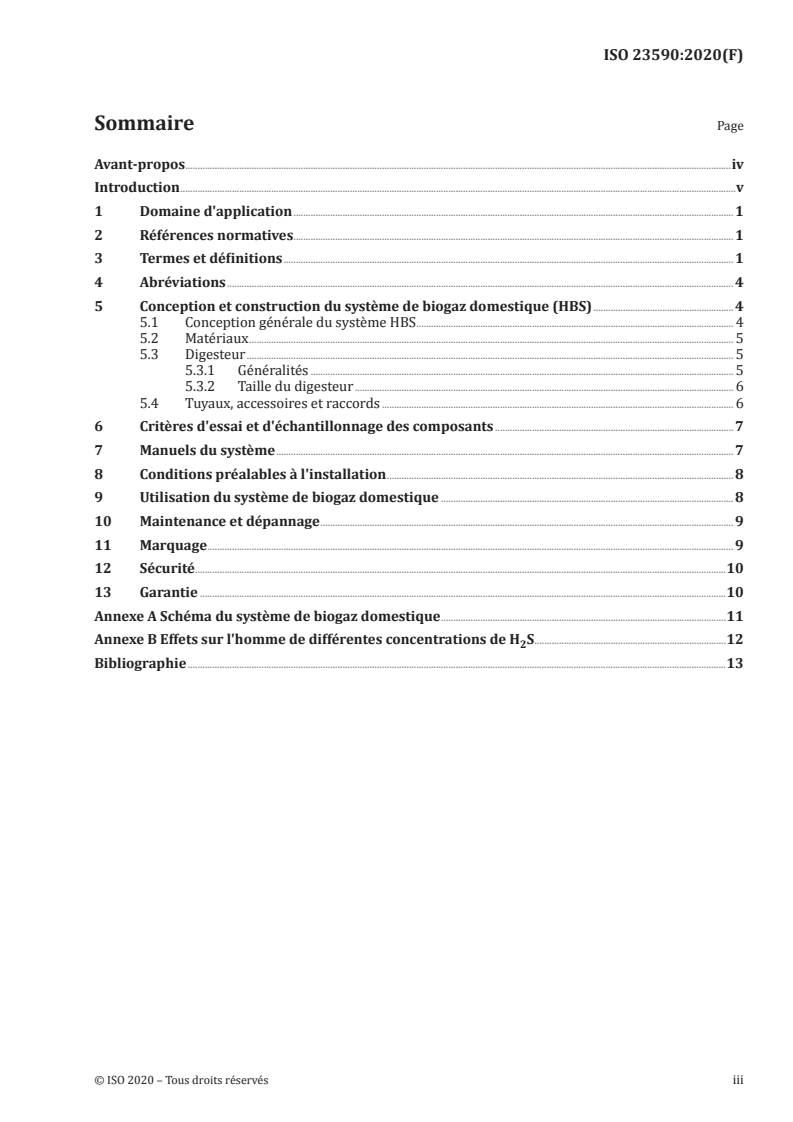 ISO 23590:2020 - Exigences relatives aux systèmes de biogaz domestiques: conception, installation, utilisation, maintenance et sécurité
Released:12/10/2020