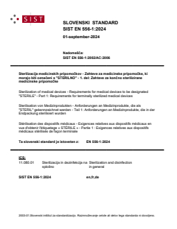 EN 556-1:2024 EN 556-1:2024 - Page 1 preview