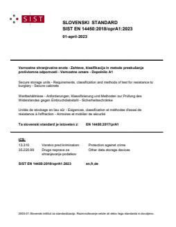 SIST EN 14450:2018/kprA1:2023 SIST EN 14450:2018/oprA1:2023 - Page 1 preview