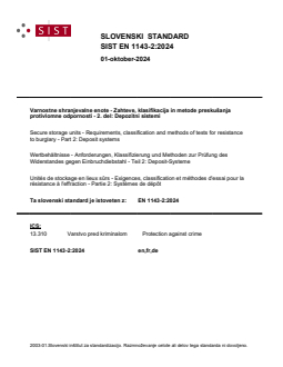 SIST EN 1143-2:2024 - Page 1 preview