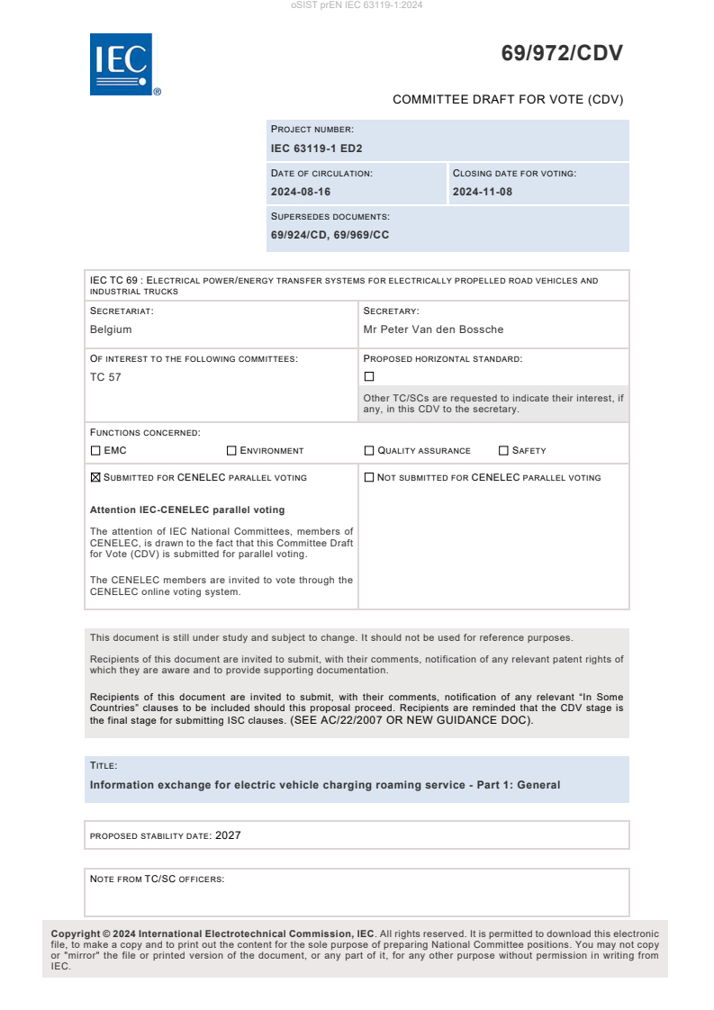 prEN IEC 63119-1:2024 - BARVE