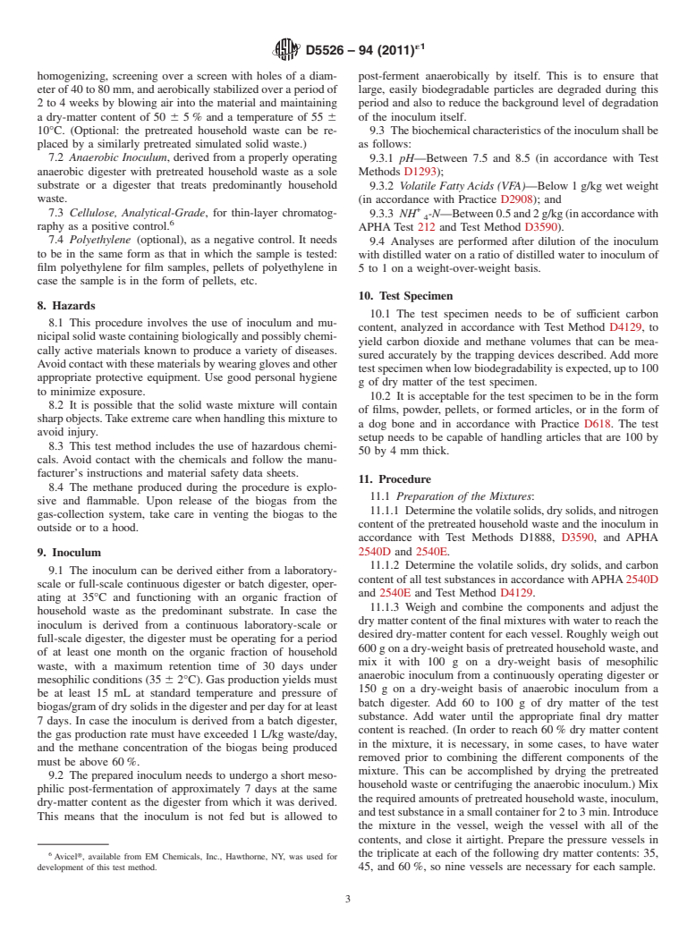 ASTM D E Standard Test Method For Determining Anaerobic Biodegradation Of Plastic