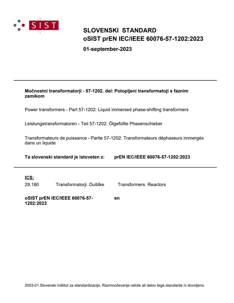 prEN IEC/IEEE 60076-57-1202:2023 - BARVE