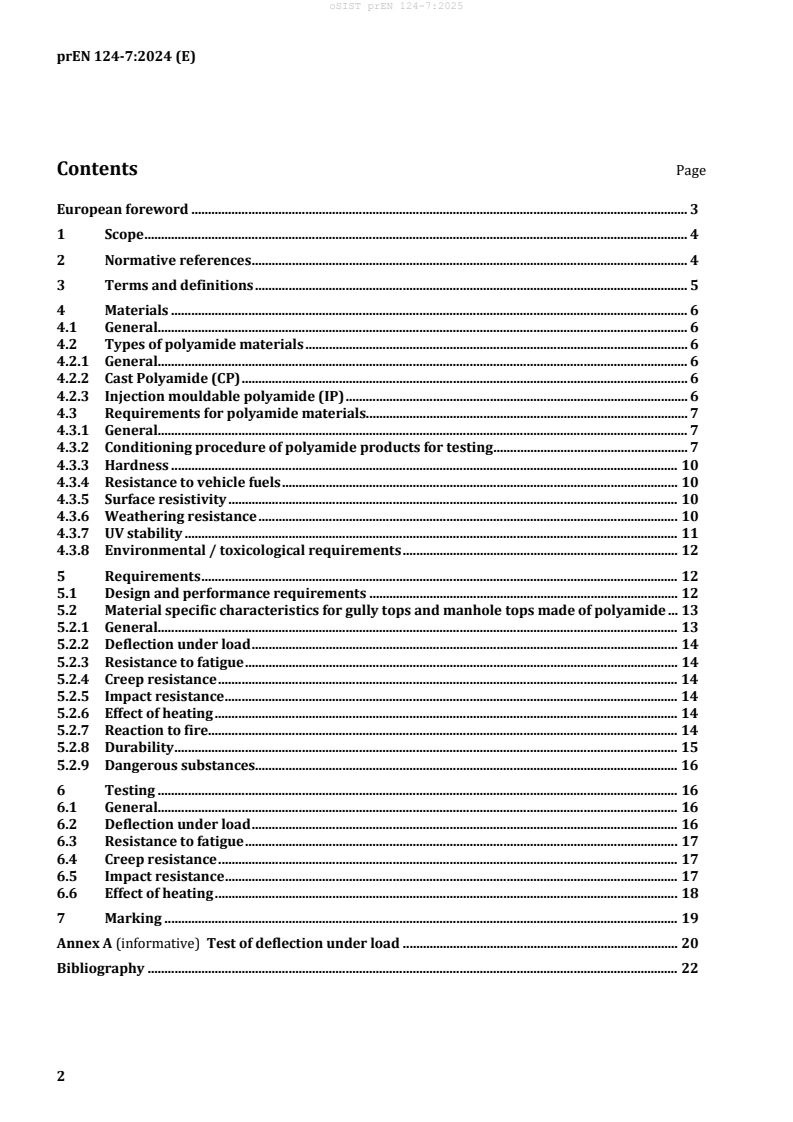prEN 124-7 prEN 124-7:2025 - Page 4 preview