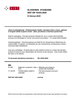 SIST EN 10333:2025 - Page 1 preview