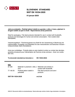 SIST EN 10334:2025 - Page 1 preview