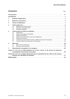 ISO 23591:2021 - Critères de qualité acoustique pour les salles et locaux de répétition musicale
Released:9/22/2021 - Page 3 preview