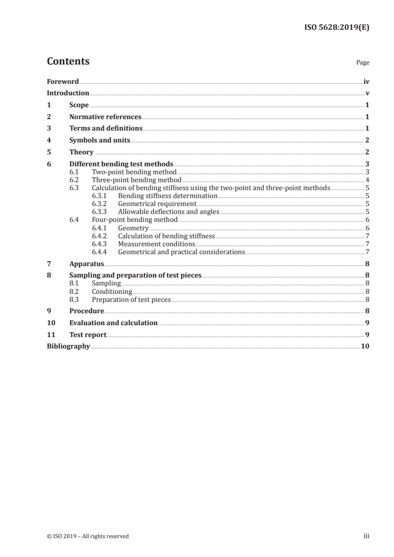 ISO 5628:2019 - Paper and board — Determination of bending stiffness — General principles for two-point, three-point and four-point methods
Released:5/14/2019