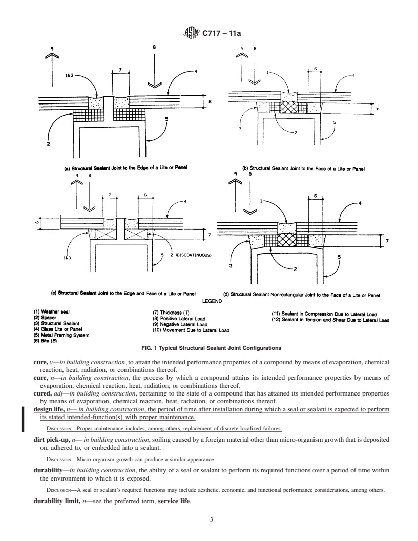 REDLINE ASTM C717-11a - Standard Terminology of  Building Seals and Sealants
