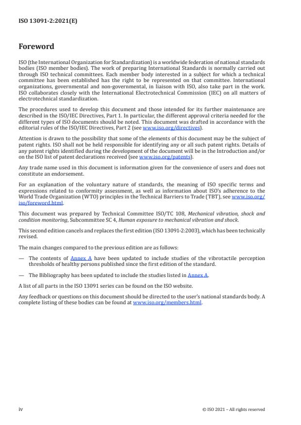 ISO 13091-2:2021 ISO 13091-2:2021 - Mechanical vibration -- Vibrotactile perception thresholds for the assessment of nerve dysfunction - Page 4 preview