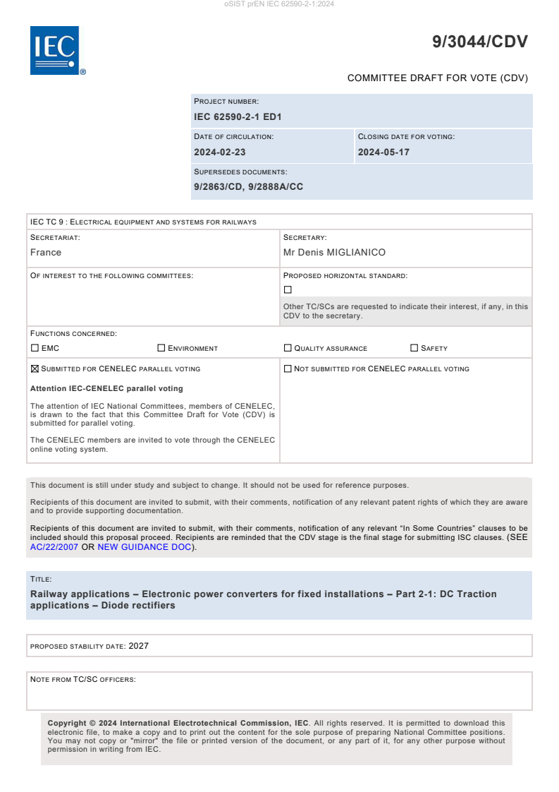 prEN IEC 62590-2-1:2024 - BARVE