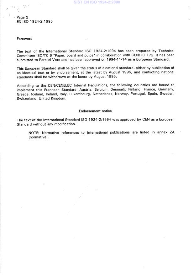 EN ISO 1924-2:1995 EN ISO 1924-2:2000 - Page 4 preview