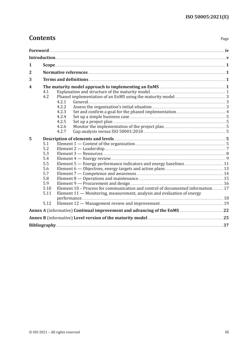 ISO 50005:2021 ISO 50005:2021 - Energy management systems — Guidelines for a phased implementation
Released:9/14/2021 - Page 3 preview