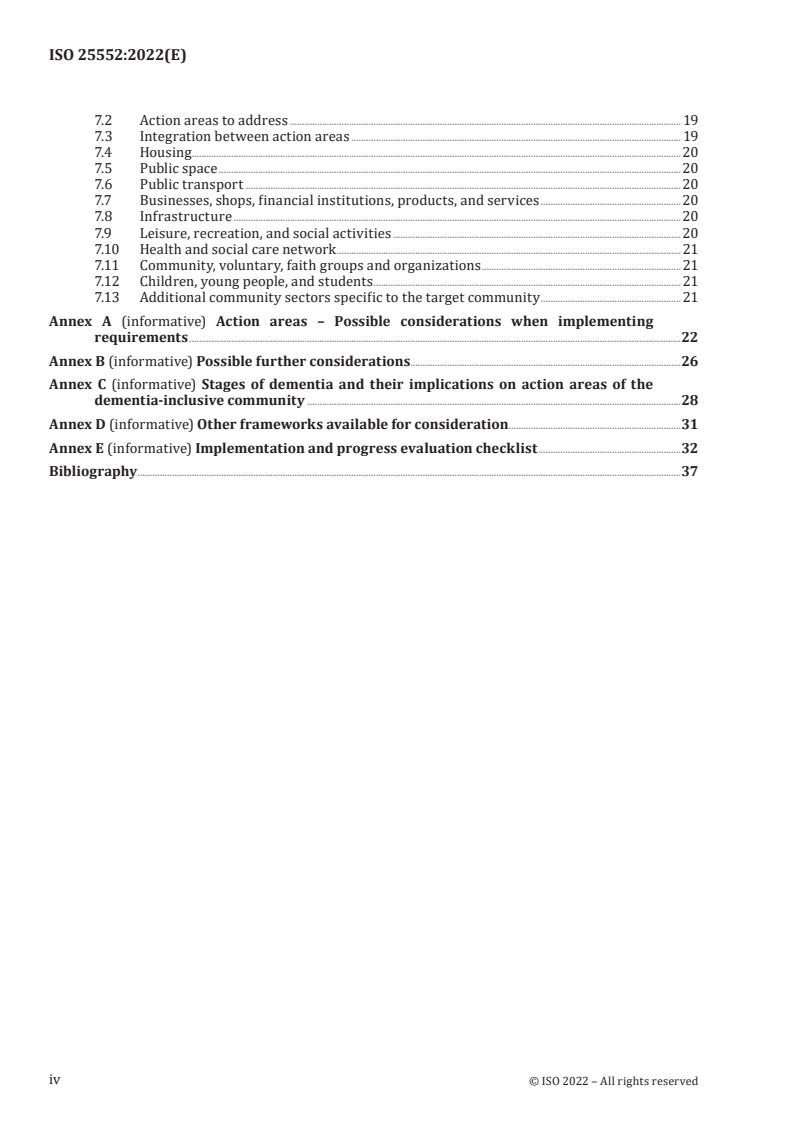ISO 25552:2022 ISO 25552:2022 - Ageing societies — Framework for dementia-inclusive communities
Released:2/4/2022 - Page 4 preview