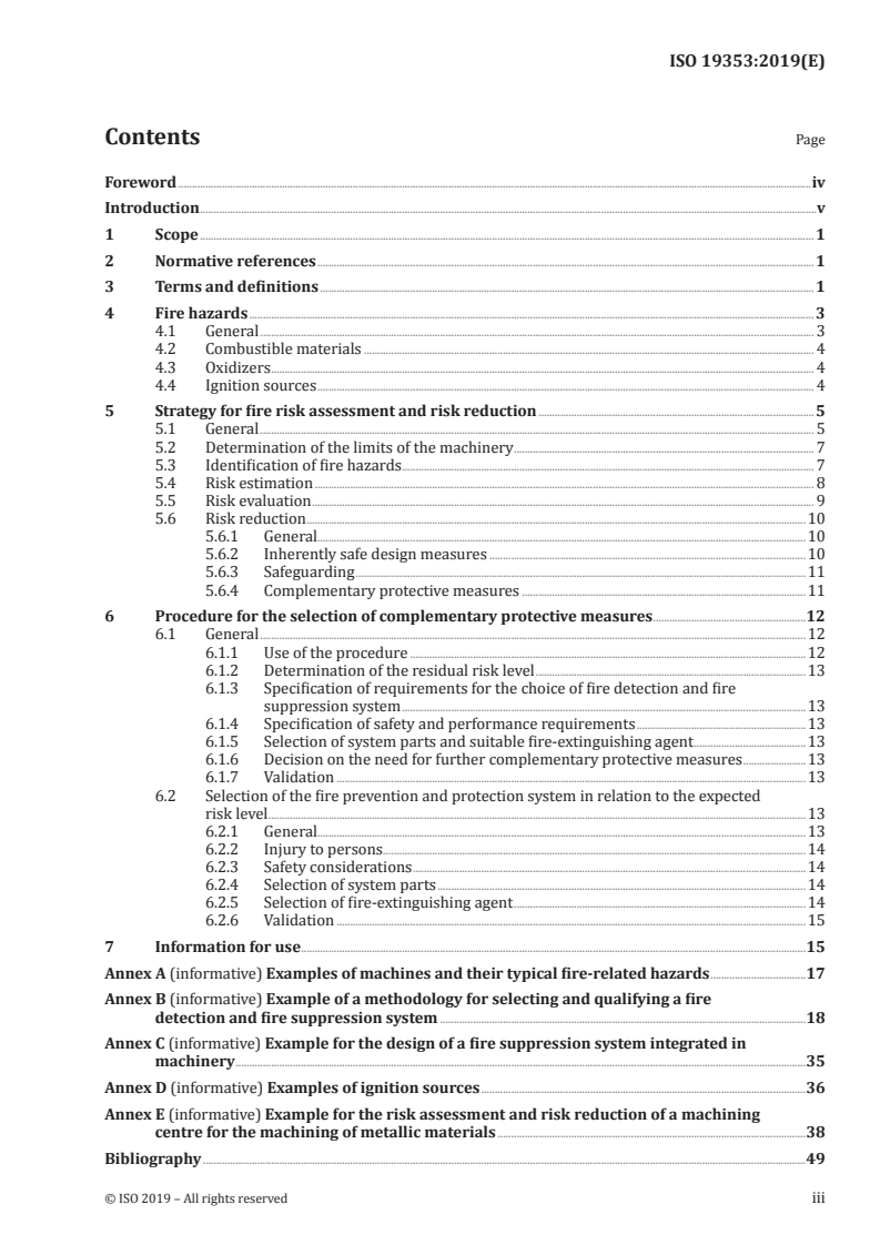 ISO 19353:2019 - Safety of machinery — Fire prevention and fire protection
Released:1/30/2019