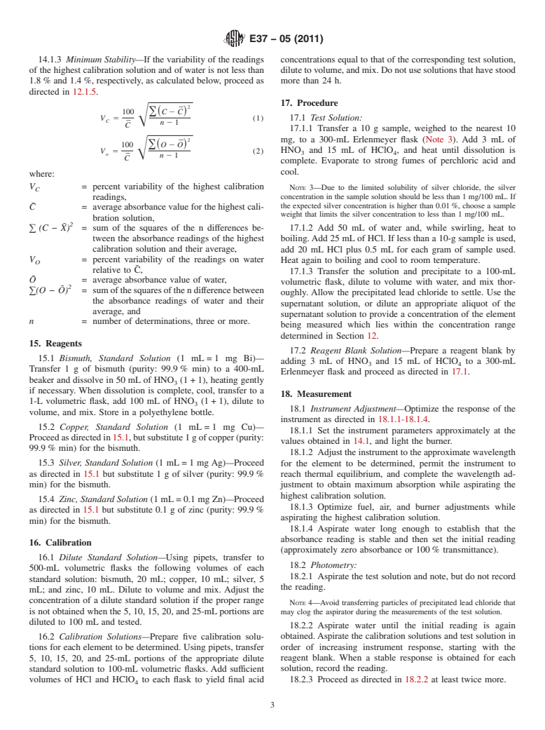 ASTM E37-05(2011) - Standard Test Methods for Chemical Analysis of Pig Lead (Withdrawn 2020)