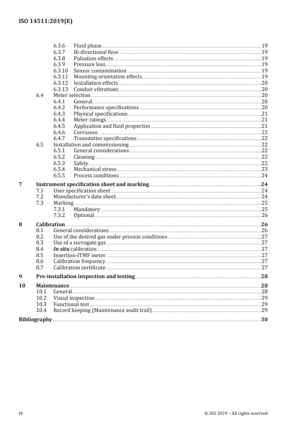 ISO 14511:2019 ISO 14511:2019 - Measurement of fluid flow in closed conduits -- Thermal mass flowmeters - Page 4 preview