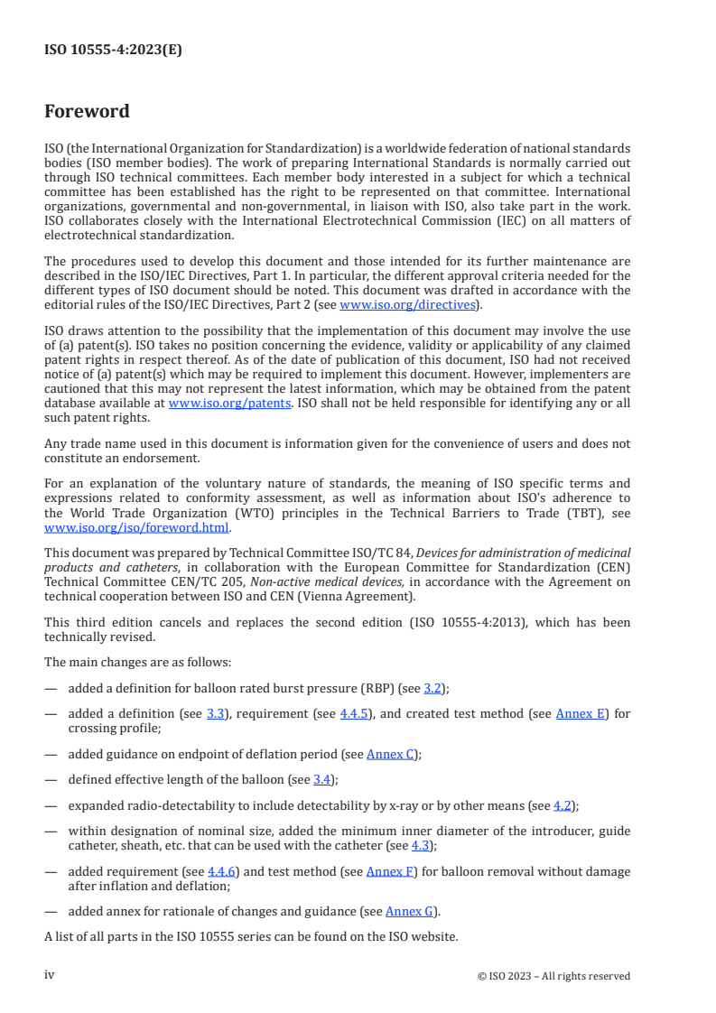 ISO 10555-4:2023 ISO 10555-4:2023 - Intravascular catheters — Sterile and single-use catheters — Part 4: Balloon dilatation catheters
Released:14. 11. 2023 - Page 4 preview