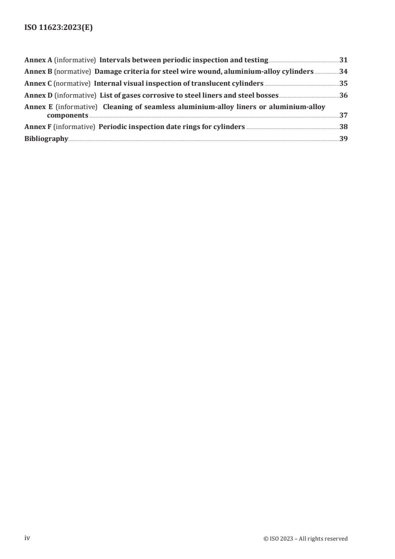 ISO 11623:2023 ISO 11623:2023 - Gas cylinders — Composite cylinders and tubes — Periodic inspection and testing
Released:13. 07. 2023 - Page 4 preview