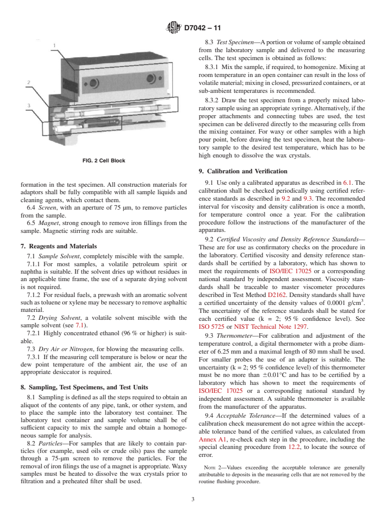 ASTM D7042-11 - Standard Test Method for Dynamic Viscosity and Density of Liquids by Stabinger Viscometer (and the Calculation of Kinematic Viscosity)