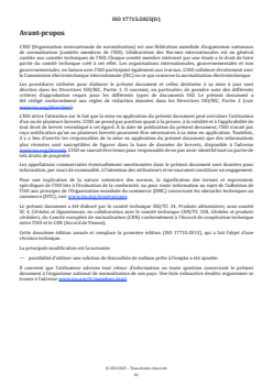 ISO 17715:2025 ISO 17715:2025 - Farine de blé tendre (Triticum aestivum L.) — Méthode ampérométrique pour le mesurage de l'endommagement de l'amidon
Released:15. 01. 2025 - Page 4 preview