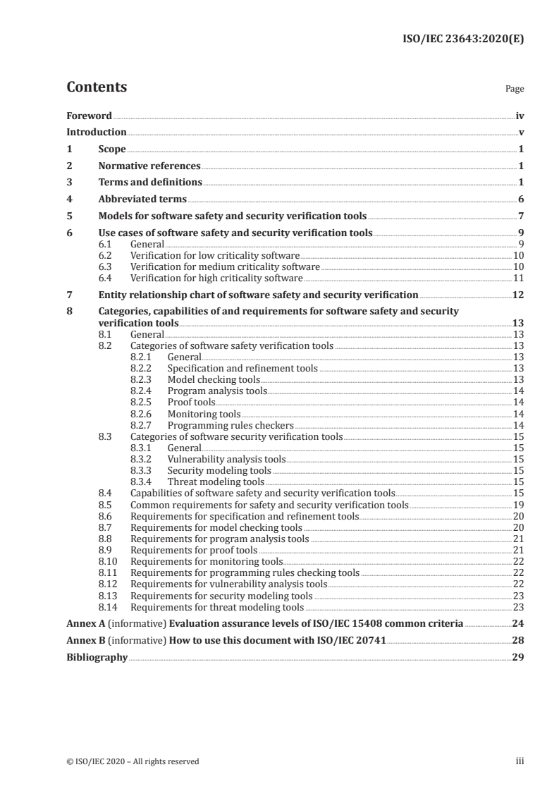ISO/IEC 23643:2020 - Software and systems engineering — Capabilities of software safety and security verification tools
Released:6/12/2020