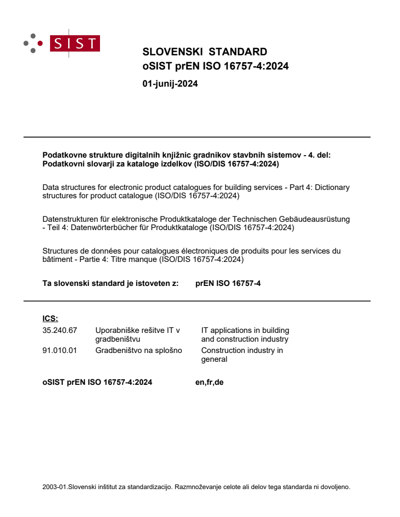 prEN ISO 16757-4:2024 - BARVE