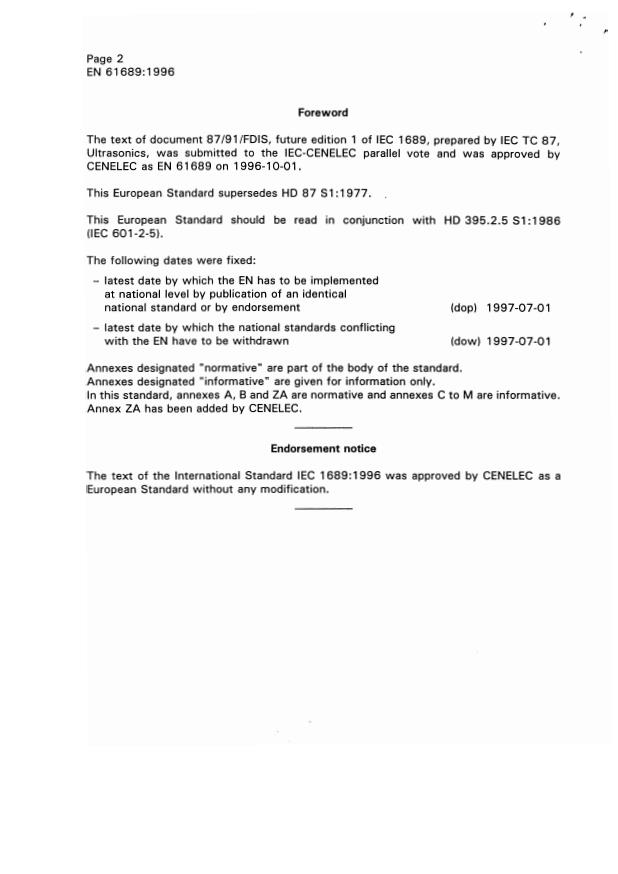 EN 61689:1996 EN 61689:2002 - Page 4 preview