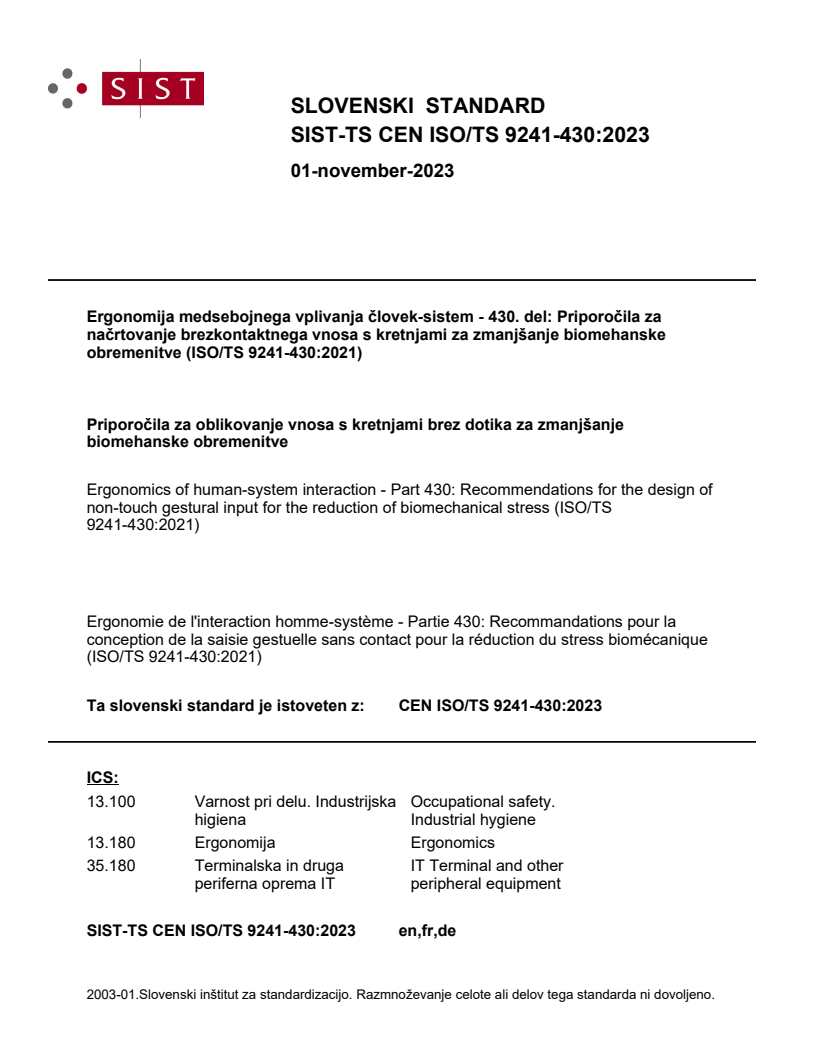 TS CEN ISO/TS 9241-430:2023