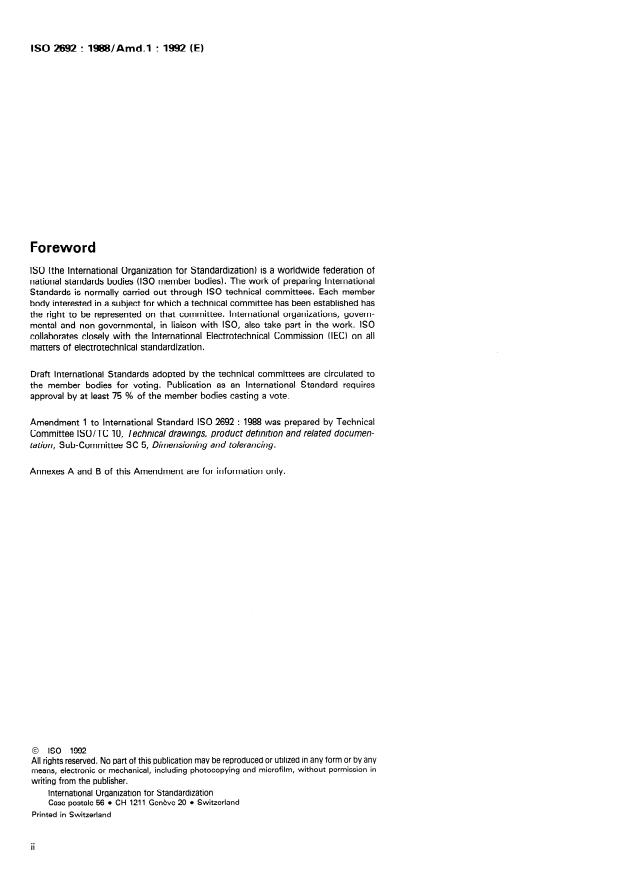 ISO 2692:1988/Amd 1:1992 ISO 2692:1988/Amd 1:1992 - Least material requirement - Page 2 preview
