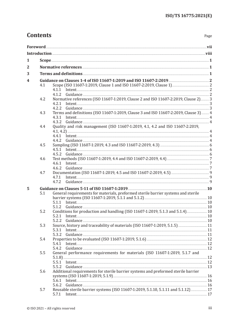 ISO/TS 16775:2021 - Packaging for terminally sterilized medical devices — Guidance on the application of ISO 11607-1 and ISO 11607-2
Released:11/5/2021