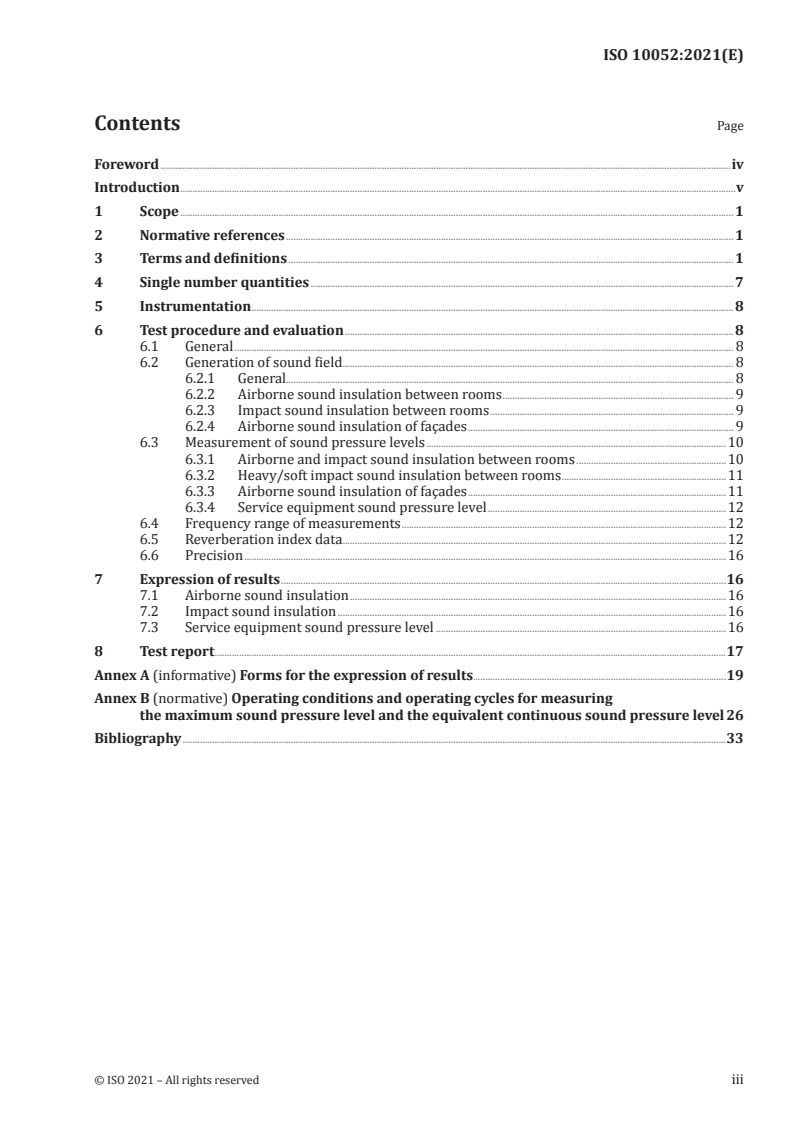 ISO 10052:2021 - Acoustics — Field measurements of airborne and impact sound insulation and of service equipment sound — Survey method
Released:7/2/2021