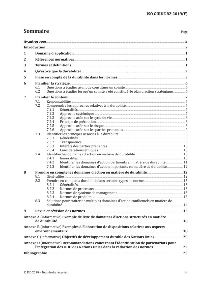 ISO Guide 82:2019 - Lignes directrices pour la prise en compte du développement durable dans les normes
Released:12/18/2019