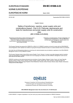 EN IEC 61558-2-23:2025 - Page 3 preview