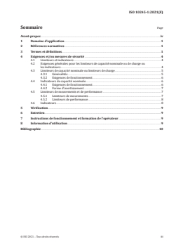 ISO 10245-1:2021 - Appareils de levage à charge suspendue — Limiteurs et indicateurs — Partie 1: Généralités
Released:3/24/2021 - Page 3 preview