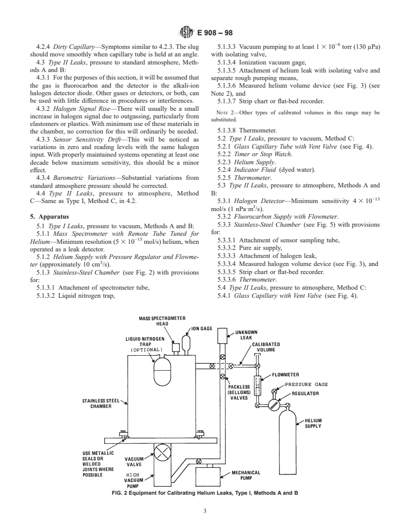 ASTM E908-98 - Standard Practice for Calibrating Gaseous Reference Leaks