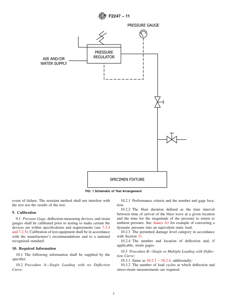 ASTM F2247-11 - Standard Test Method for Metal Doors Used in Blast Resistant Applications (Equivalent Static Load Method)