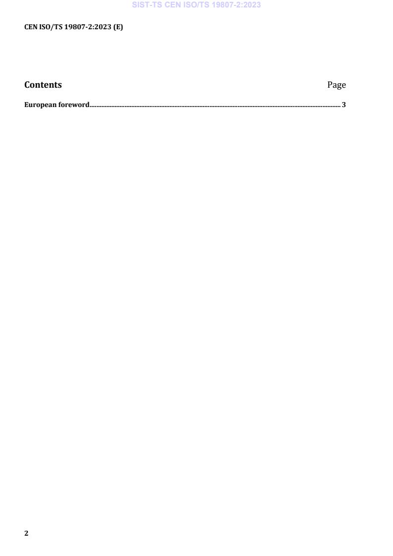 SIST-TS CEN ISO/TS 19807-2:2023 SIST-TS CEN ISO/TS 19807-2:2023 - BARVE - Page 4 preview