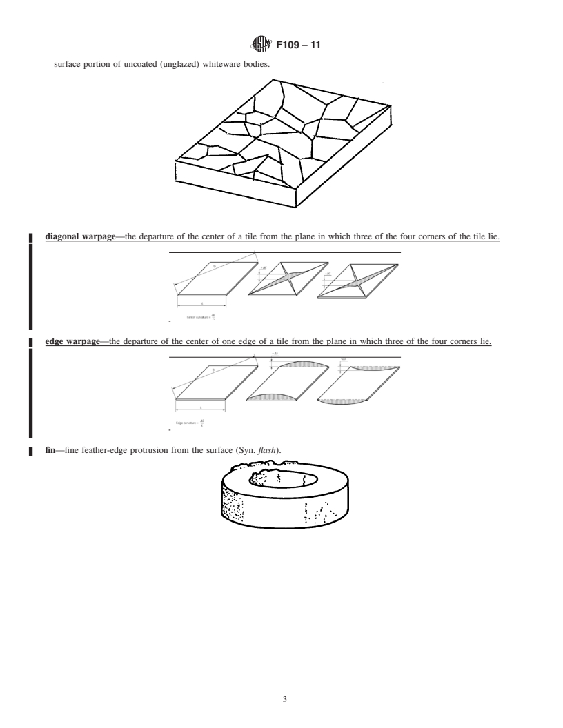 REDLINE ASTM F109-11 - Standard Terminology Relating to Surface Imperfections on Ceramics