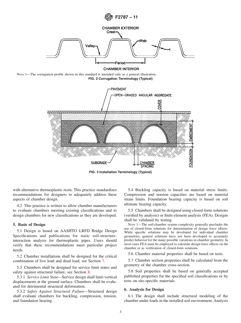 ASTM F2787-11 - Standard Practice for Structural Design of Thermoplastic Corrugated Wall Stormwater Collection Chambers