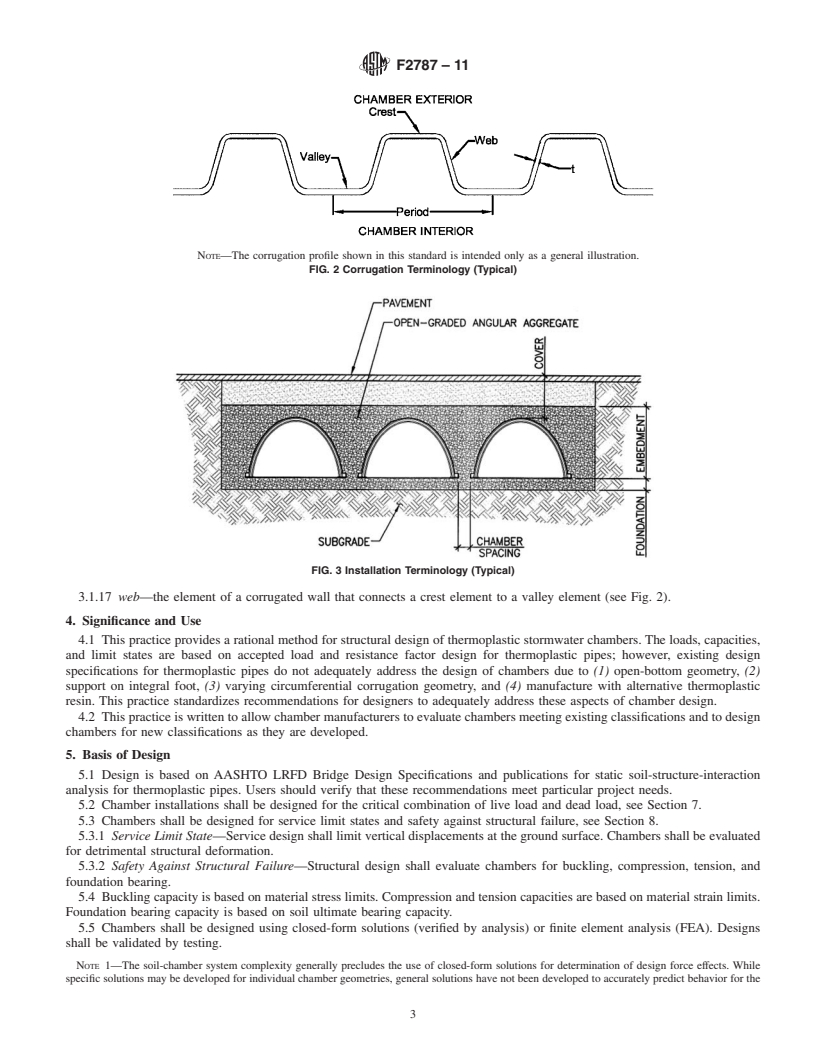 REDLINE ASTM F2787-11 - Standard Practice for Structural Design of Thermoplastic Corrugated Wall Stormwater Collection Chambers