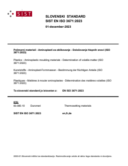 EN ISO 3671:2023 - Page 1 preview