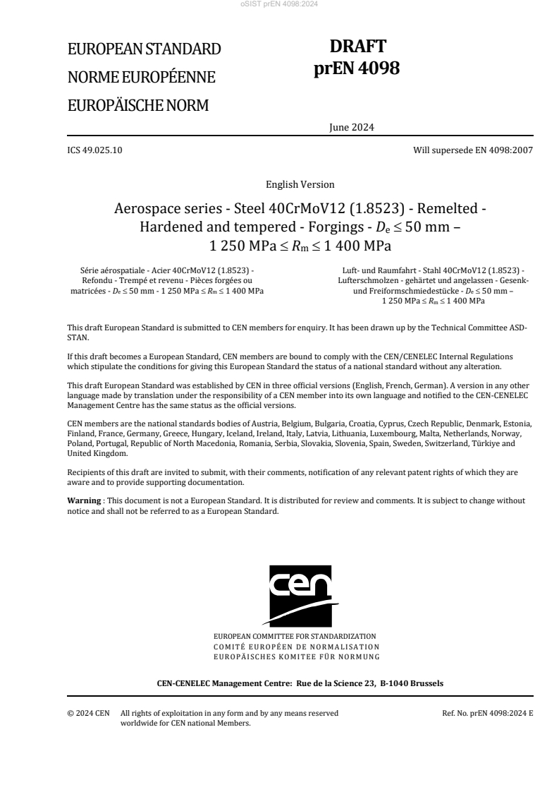 EN 4098:2026 prEN 4098:2024 - Page 3 preview